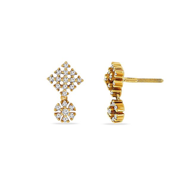 Tanishq 18KT Diamond Earrings for Women 4