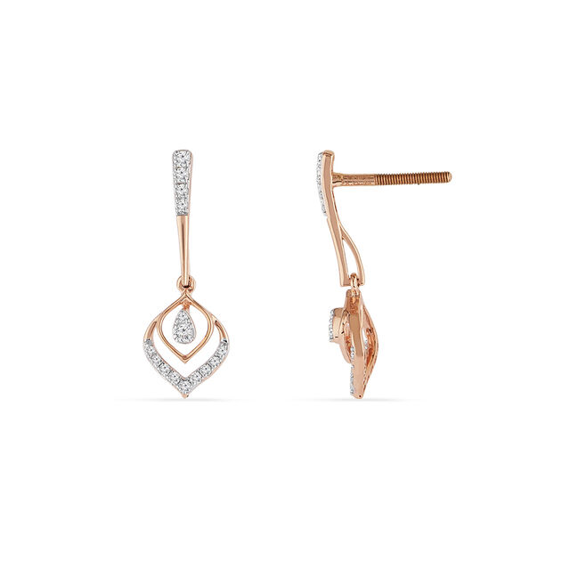 Tanishq 18KT Diamond Earrings for Women