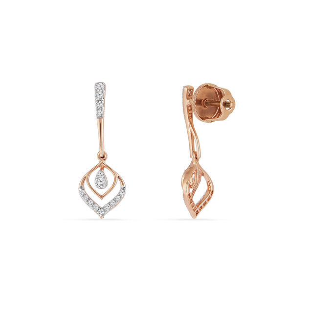 Tanishq 18KT Diamond Earrings for Women 3
