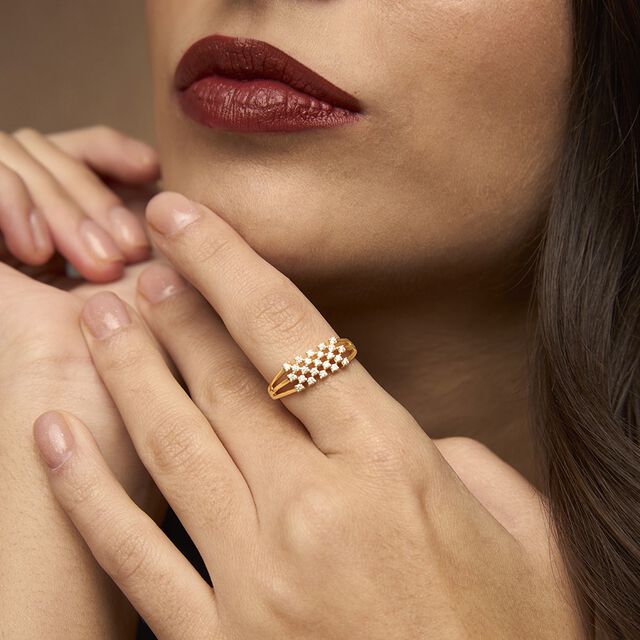 Tanishq 18KT Diamond Finger Ring for Women 2