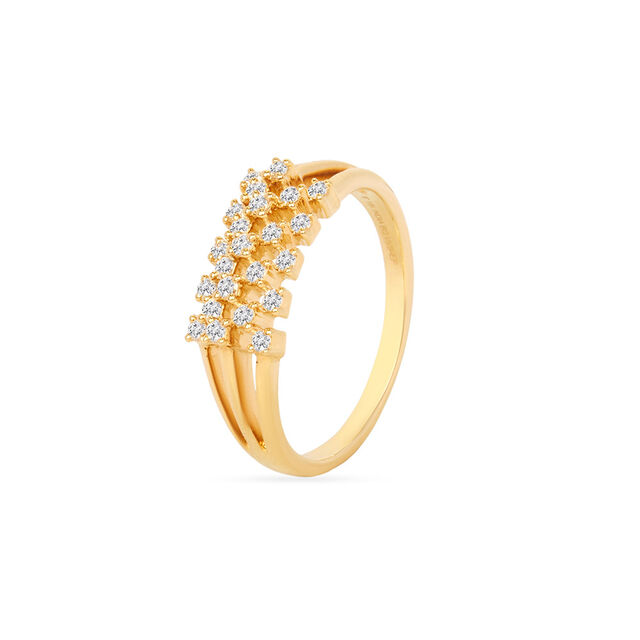 Tanishq 18KT Diamond Finger Ring for Women 3