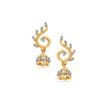 Tanishq Diamond Earrings
