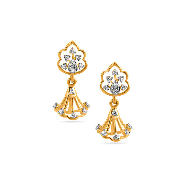 Tanishq Diamond Earrings 
