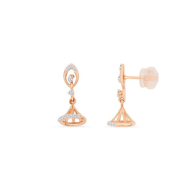 Tanishq 18KT Diamond Jhumka for Women 2