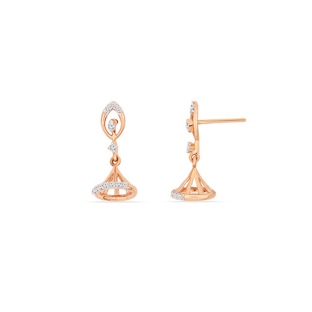 Tanishq 18KT Diamond Jhumka for Women 4