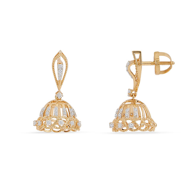 Tanishq 18KT Diamond Earrings for Women 2