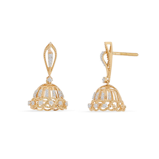 Tanishq 18KT Diamond Earrings for Women 4