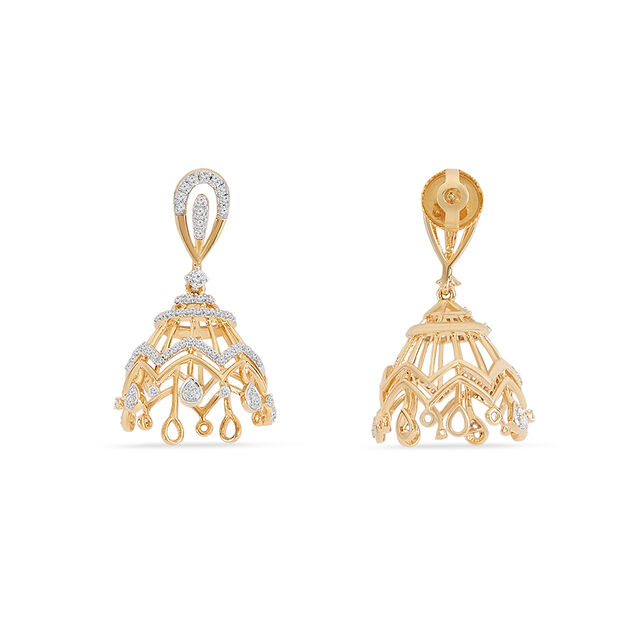 Tanishq 18KT Diamond Earrings for Women 3