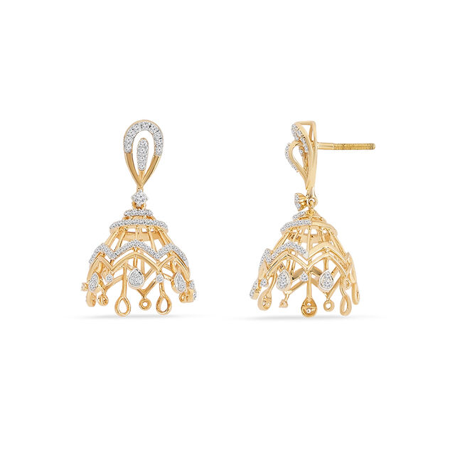 Tanishq 18KT Diamond Earrings for Women 4