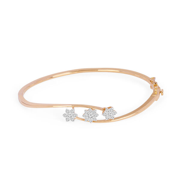 Tanishq 18KT Diamond Gold Bangle for Women 