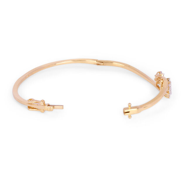 Tanishq 18KT Diamond Gold Bangle for Women 4