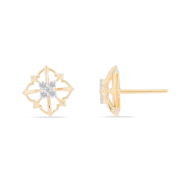 Tanishq 18KT Diamond Earrings for Women 4