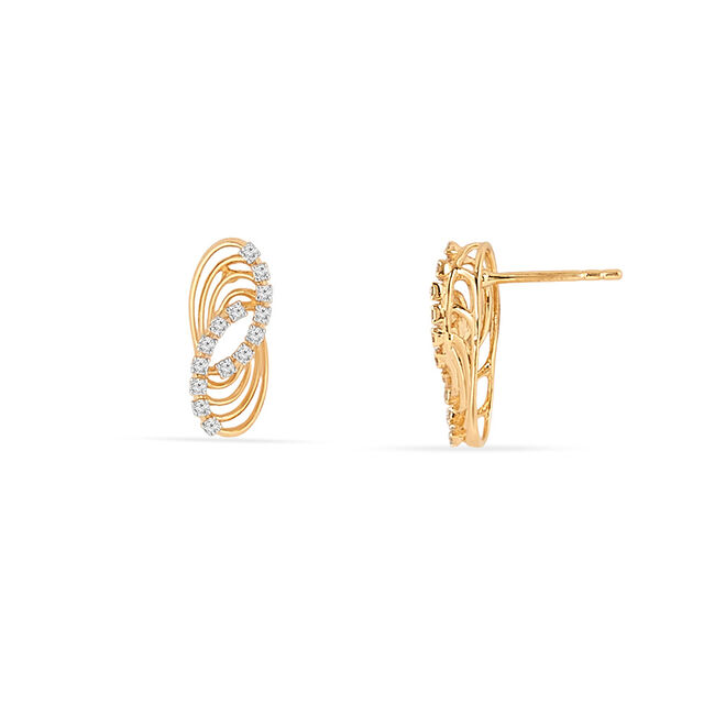 Tanishq 18KT Diamond Earrings for Women 4