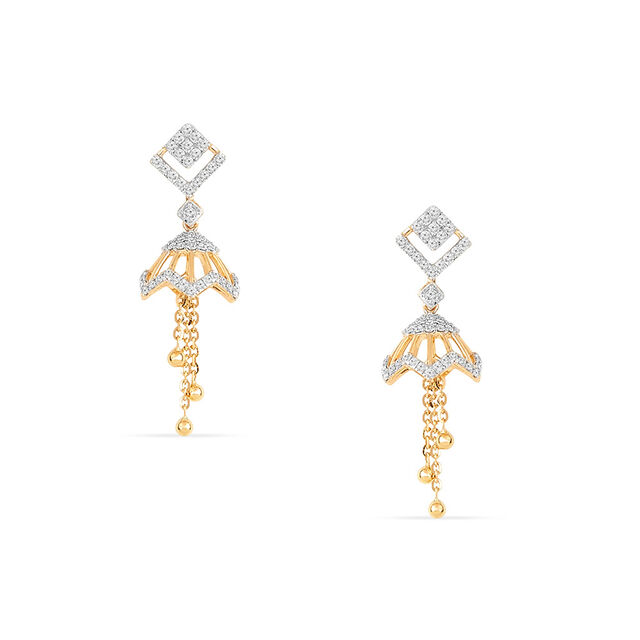 Tanishq 18KT Diamond Earrings for Women 