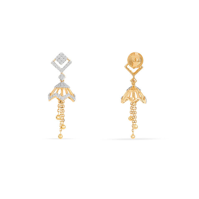 Tanishq 18KT Diamond Earrings for Women 3