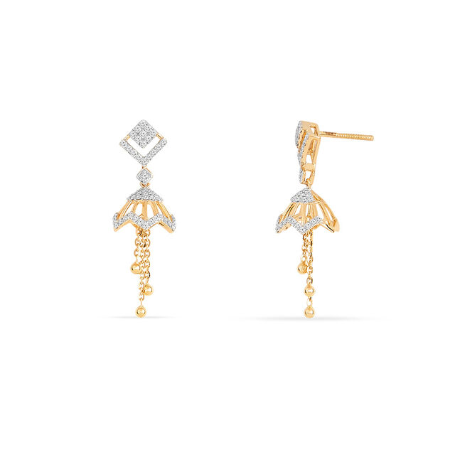 Tanishq 18KT Diamond Earrings for Women 4
