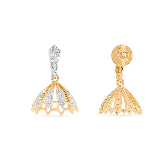 Tanishq 18KT Diamond Earrings for Women 3