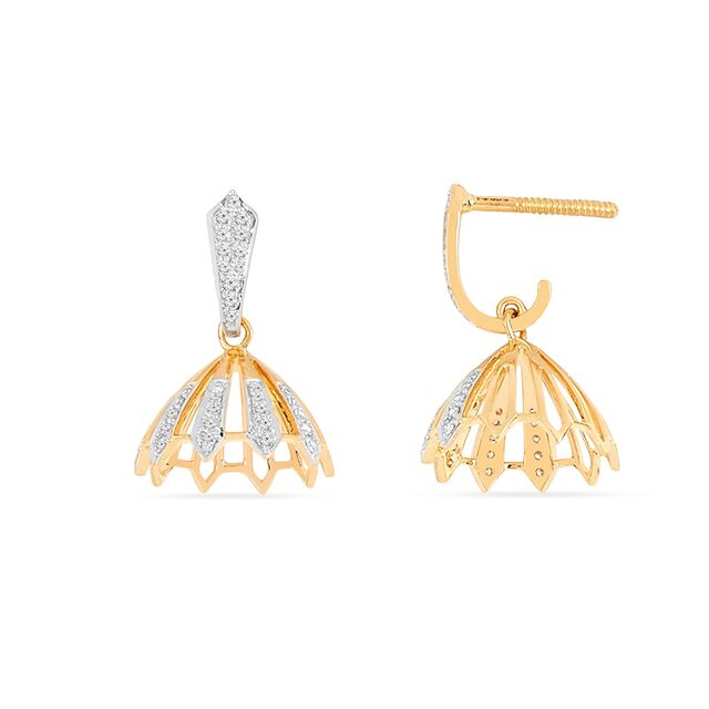 Tanishq 18KT Diamond Earrings for Women 4