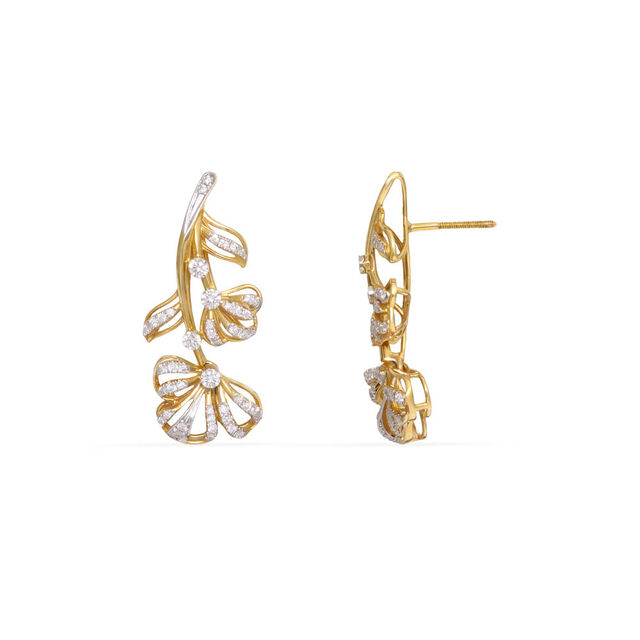 Tanishq 18KT Diamond Earrings 4