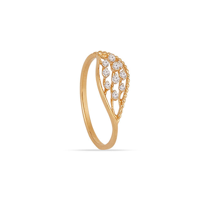 Tanishq 18KT Diamond Finger Ring for Women 3