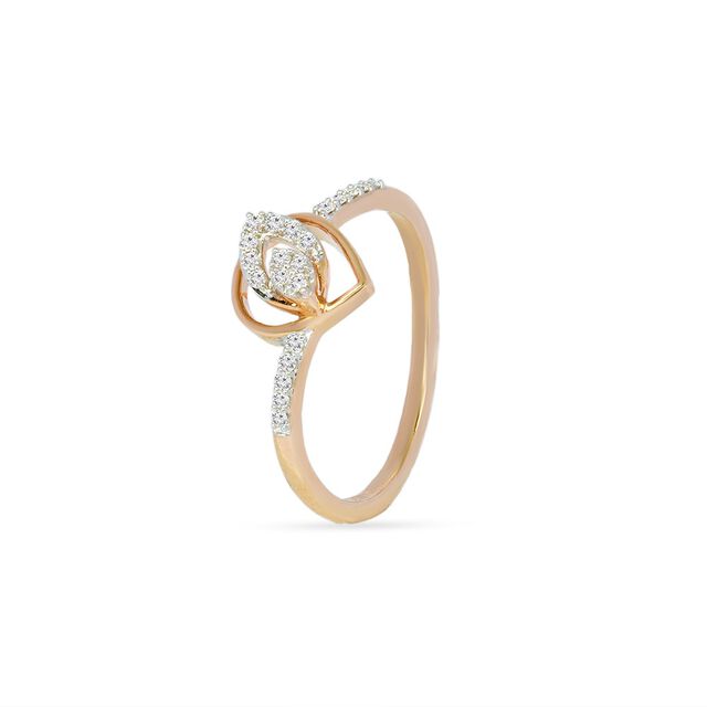 Tanishq 18KT Diamond Finger Ring for Women 3