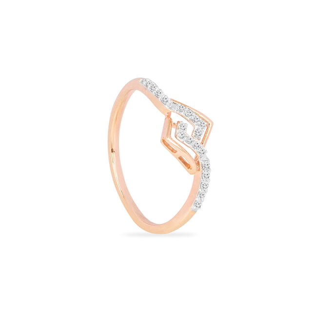 Tanishq 18KT Diamond Finger Ring for Women 3