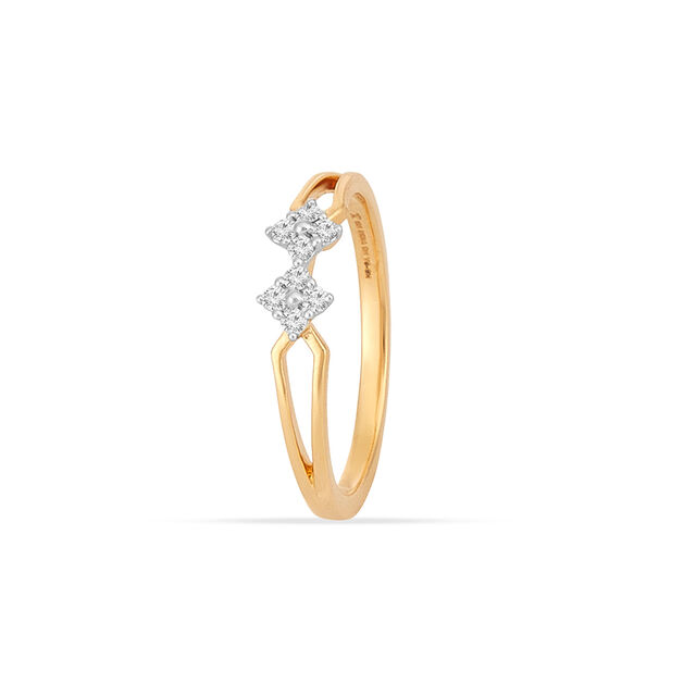 Tanishq 18KT Diamond Finger Ring for Women 2