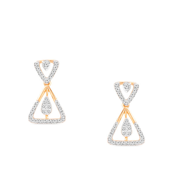 Tanishq 18KT Diamond Earrings for Women 