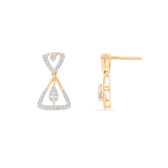 Tanishq 18KT Diamond Earrings for Women 3