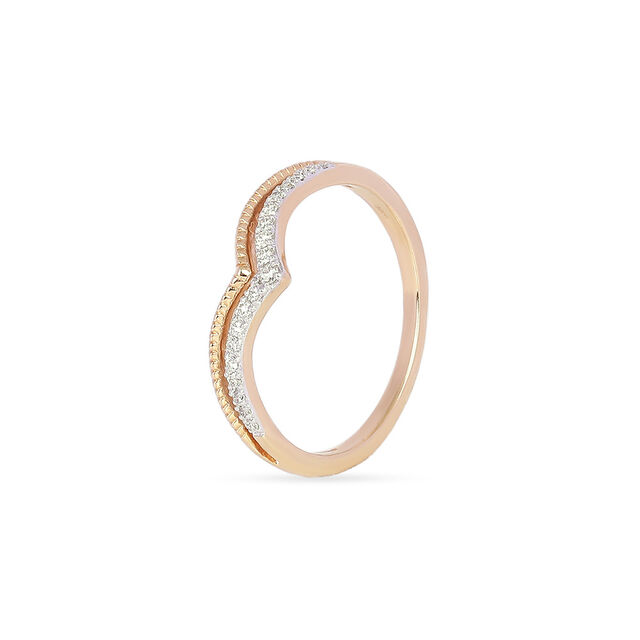 Tanishq 18KT Diamond Finger Ring for Women 3