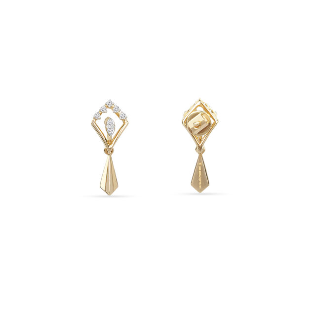Tanishq 18KT Diamond Drop Earring for Women 4