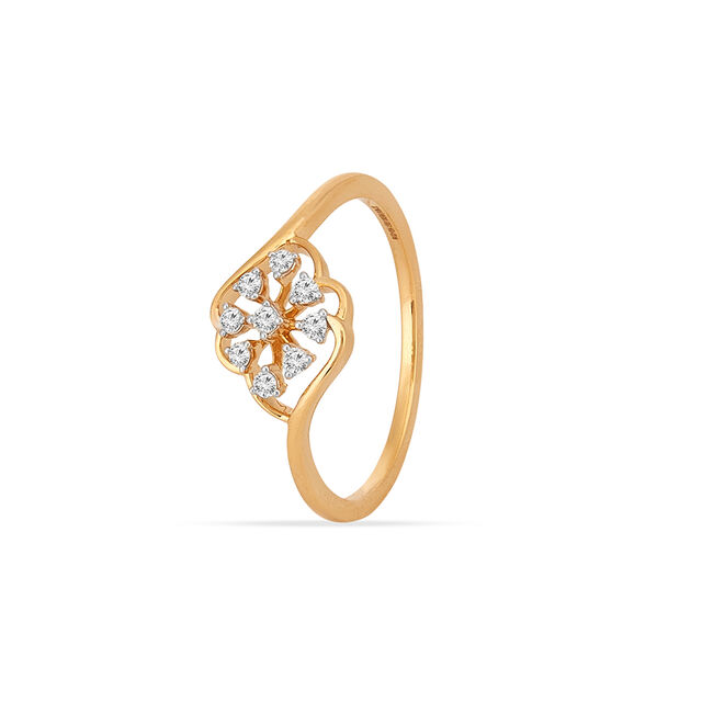 Tanishq 18KT Diamond Finger Ring for Women 2