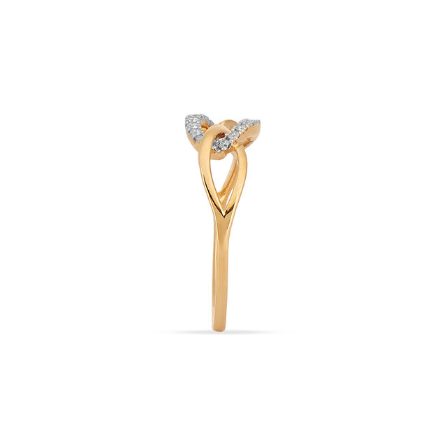Tanishq 18KT Diamond Finger Ring for Women 3