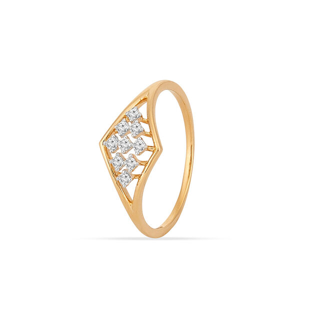 Tanishq 18KT Diamond Finger Ring for Women 2