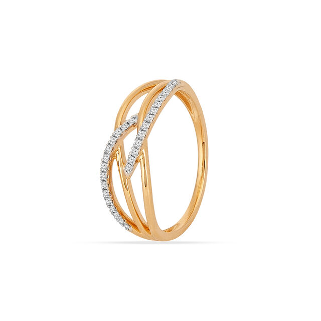 Tanishq 18KT Diamond Finger Ring for Women 2