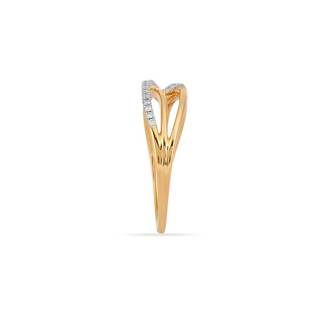 Tanishq 18KT Diamond Finger Ring for Women 3