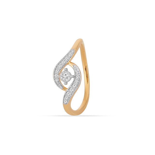 Tanishq 18KT Diamond Finger Ring for Women 2