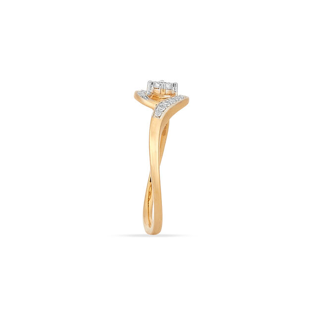 Tanishq 18KT Diamond Finger Ring for Women 3