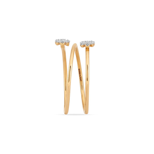 Tanishq 18KT Diamond Finger Ring for Women 3