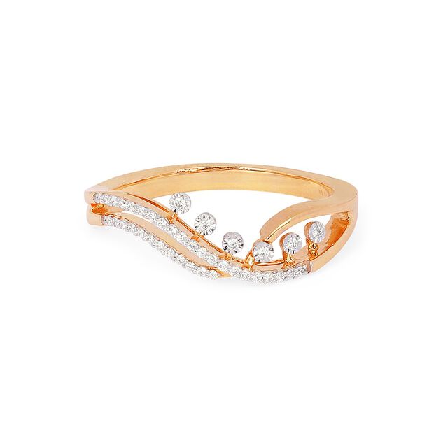 Tanishq 18KT Diamond Finger Ring for Women 