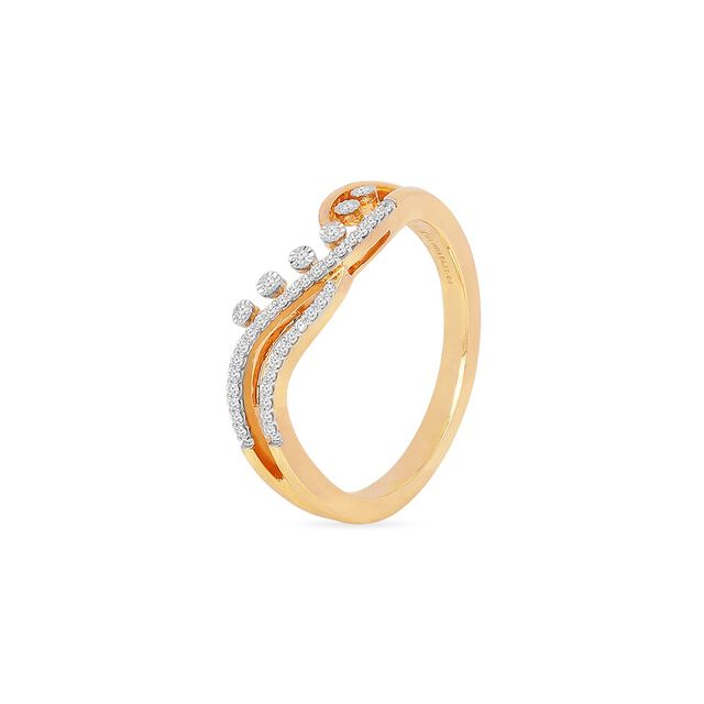 Tanishq 18KT Diamond Finger Ring for Women 3
