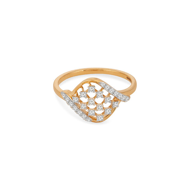 Tanishq 18KT Diamond Finger Ring for Women 