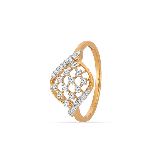 Tanishq 18KT Diamond Finger Ring for Women 2