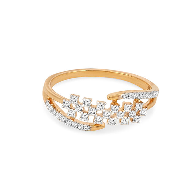 Tanishq 18KT Diamond Finger Ring for Women 