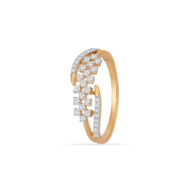 Tanishq 18KT Diamond Finger Ring for Women 2