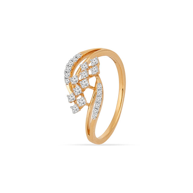 Tanishq 18KT Diamond Finger Ring for Women 2