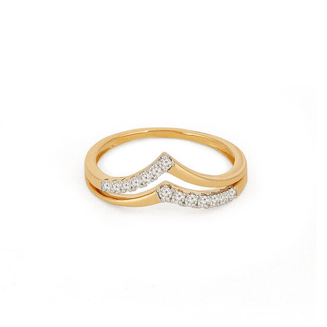 Tanishq 18KT Diamond Finger Ring for Women 
