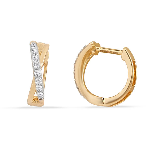Tanishq 18KT Diamond Earrings for Women 2