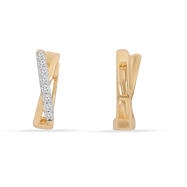 Tanishq 18KT Diamond Earrings for Women 3