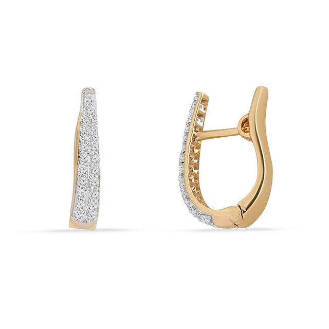 Tanishq 18KT Diamond Earrings for Women 2